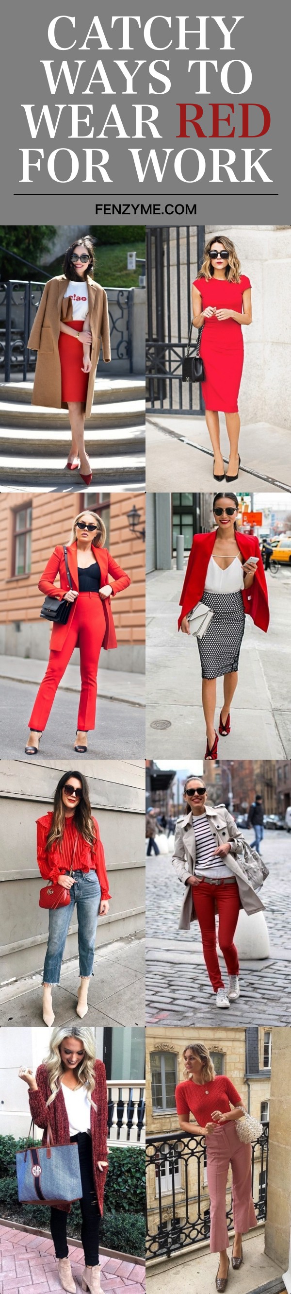 Catchy Ways to Wear Red for Work