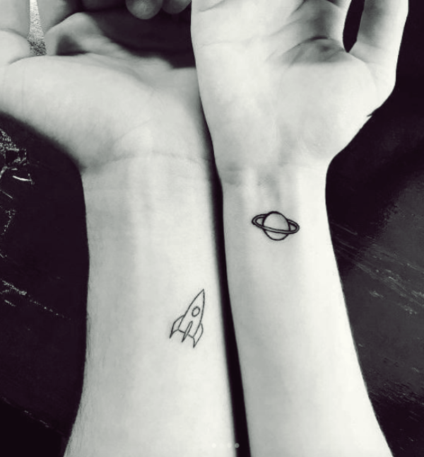 His and Hers Matching Tattoos For Couples