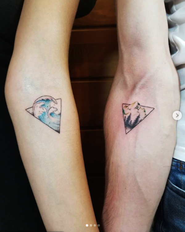 His and Hers Matching Tattoos For Couples