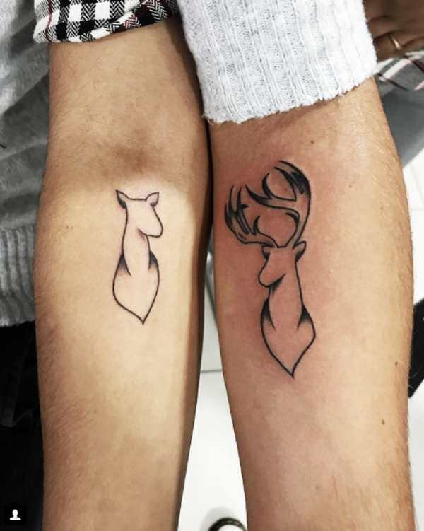 His and Hers Matching Tattoos For Couples