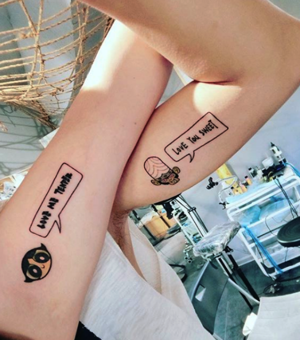 His and Hers Matching Tattoos For Couples