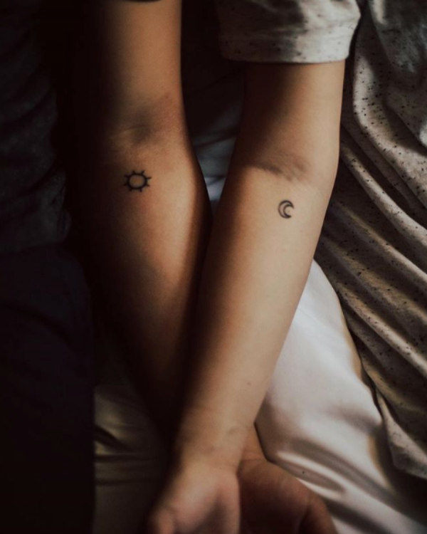 His and Hers Matching Tattoos For Couples