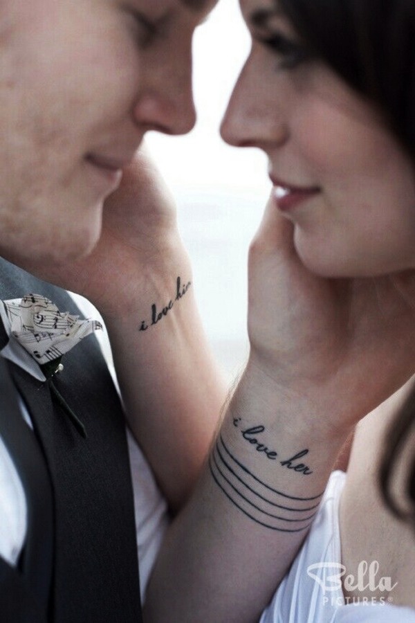 His and Hers Matching Tattoos For Couples