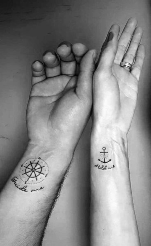 His and Hers Matching Tattoos For Couples