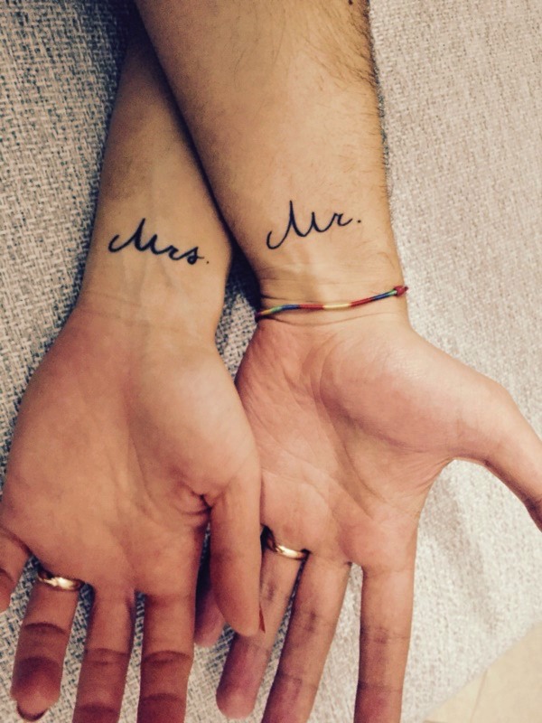 His and Hers Matching Tattoos For Couples