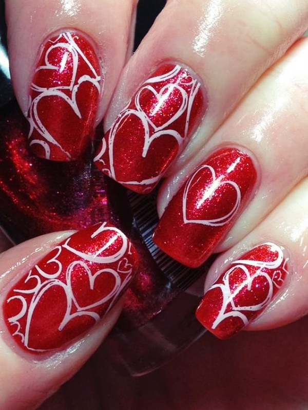 Lovely-Valentines-Day-Nail-Art-Designs