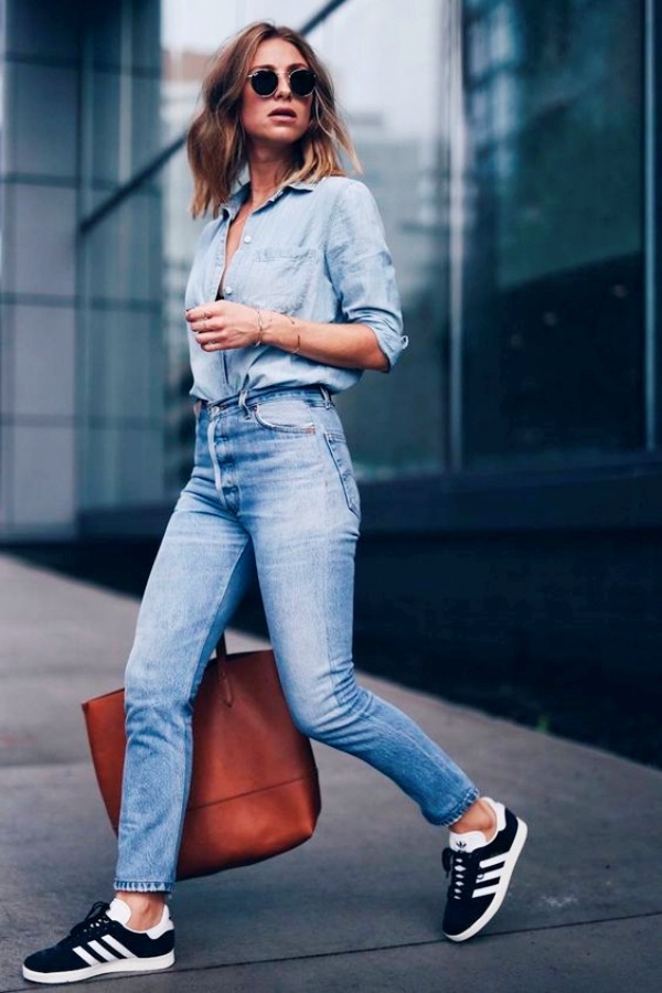 Casual summer outfits with sneakers7