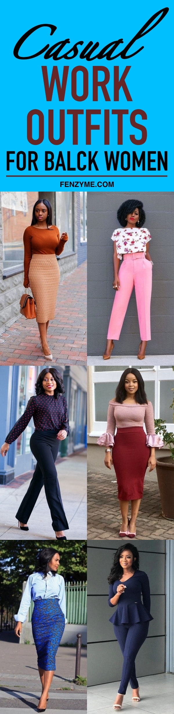 Casual Work Outfits for Black Women