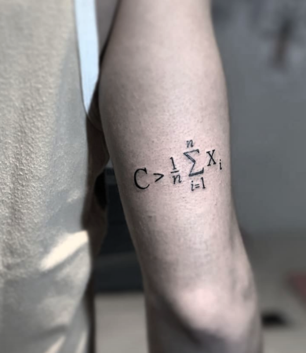 Small Math and Grammar Tattoo Designs with Deep Meanings