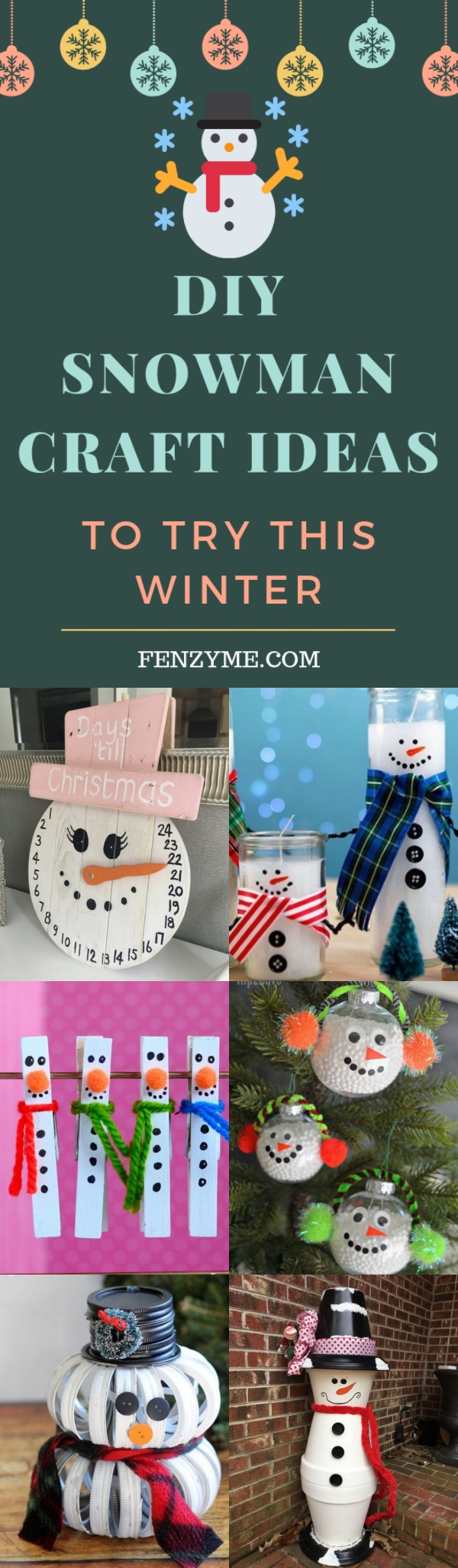 DIY Snowman Craft Ideas to try this Winter