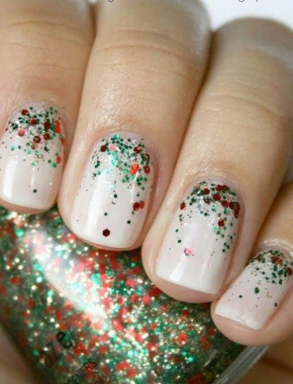 Pretty Winter and Christmas Nails Art Designs