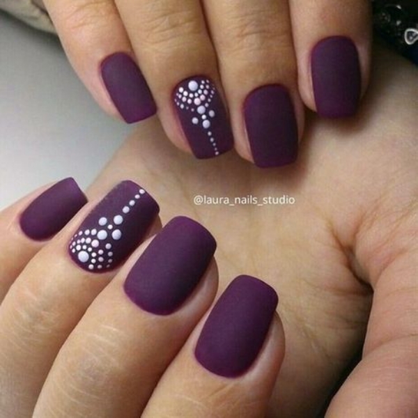 Pretty Winter and Christmas Nails Art Designs