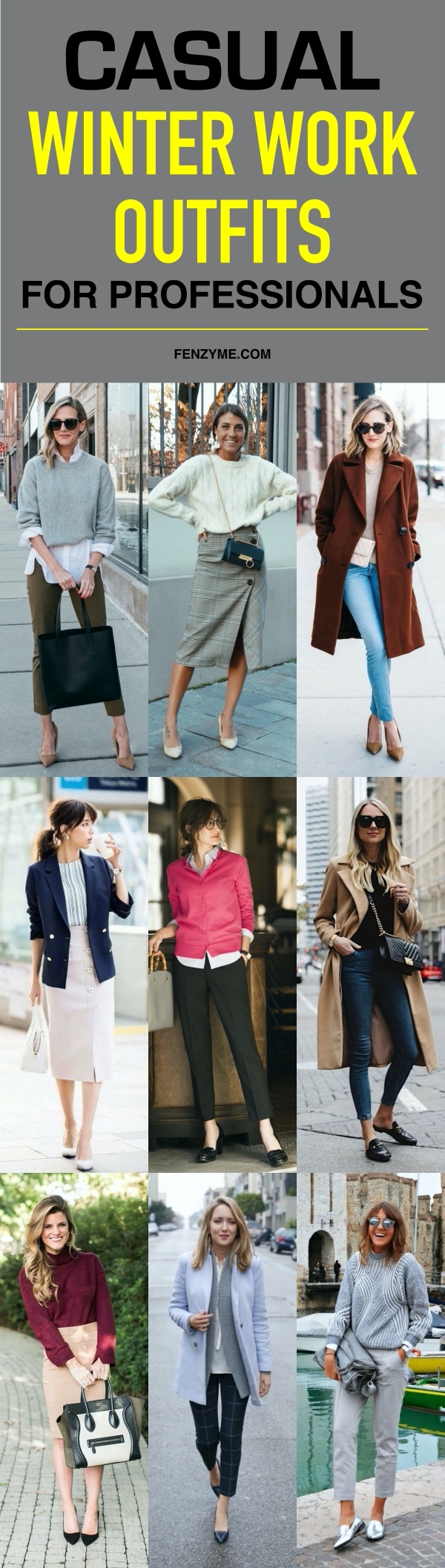 Casual Winter Work Outfits for Professionals