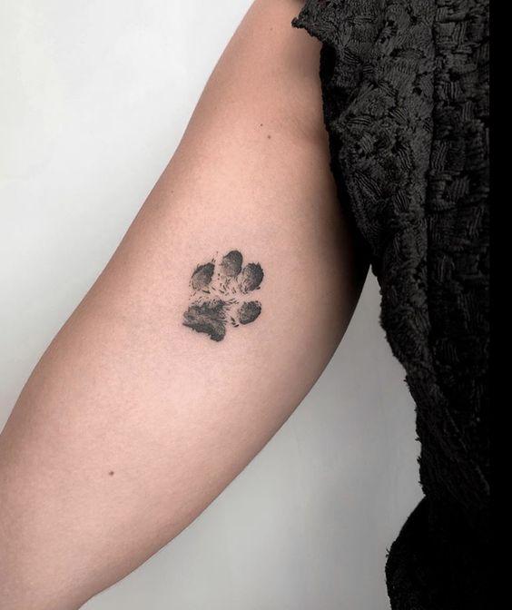 Paw Print Fingerprint Tattoo 