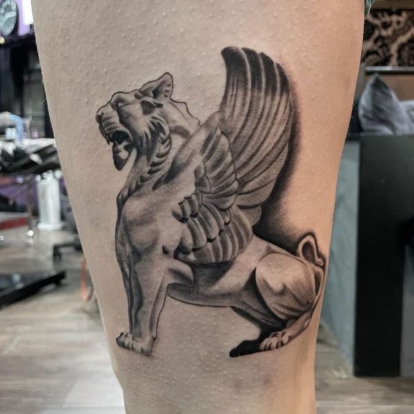 Nemean Lion Mythical creature tattoos