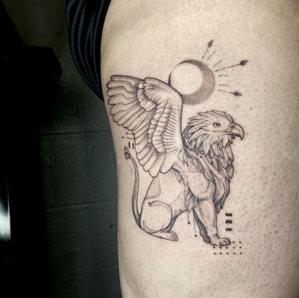 Gryphon Mythical creature tattoos