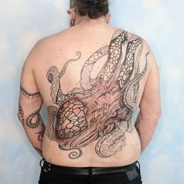 Kraken Mythical creature tattoos