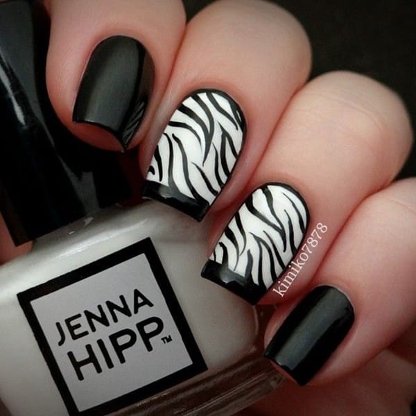 40 Classy Black Nail Art Designs for Hot Women