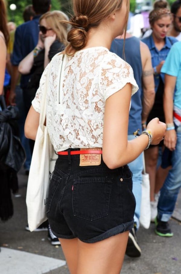 Styling Ideas to wear high waisted Shorts and Jeans0501