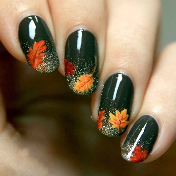 Pretty Thanksgiving Nails Art Designs (11)
