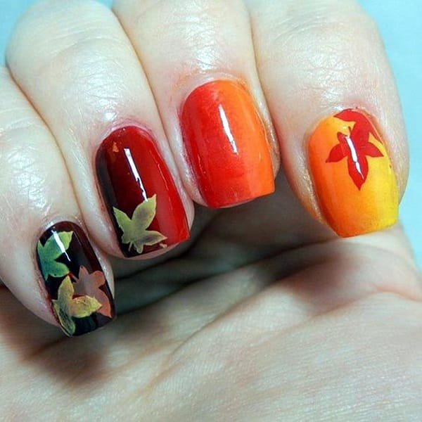 Pretty Thanksgiving Nails Art Designs (12)