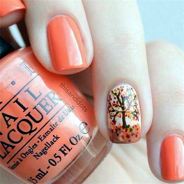 Pretty Thanksgiving Nails Art Designs (13)