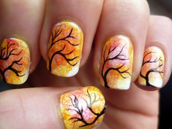 Pretty Thanksgiving Nails Art Designs (17)