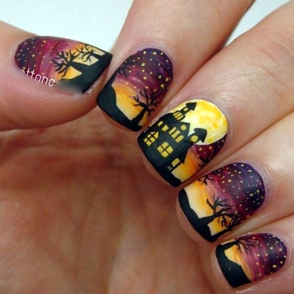 Pretty Thanksgiving Nails Art Designs (5)
