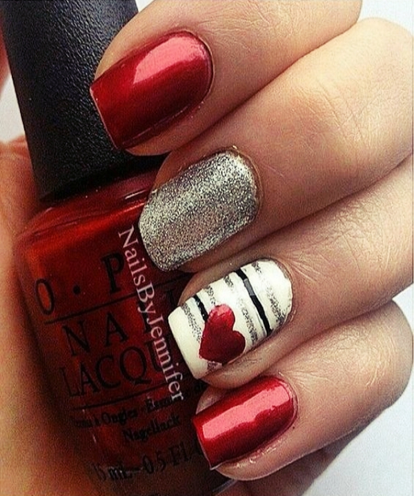Lovely-Valentines-Day-Nail-Art-Designs