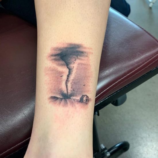 40 Realistic Tattoos of Tornadoes with Meaning – Fashion Enzyme